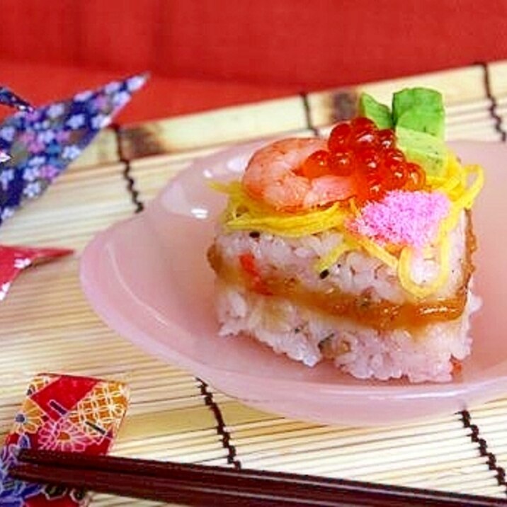パーティーレシピ☆彡かわいい押し寿司